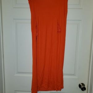 BONGO Skirt lace with longer fabric overlay. Sz XL